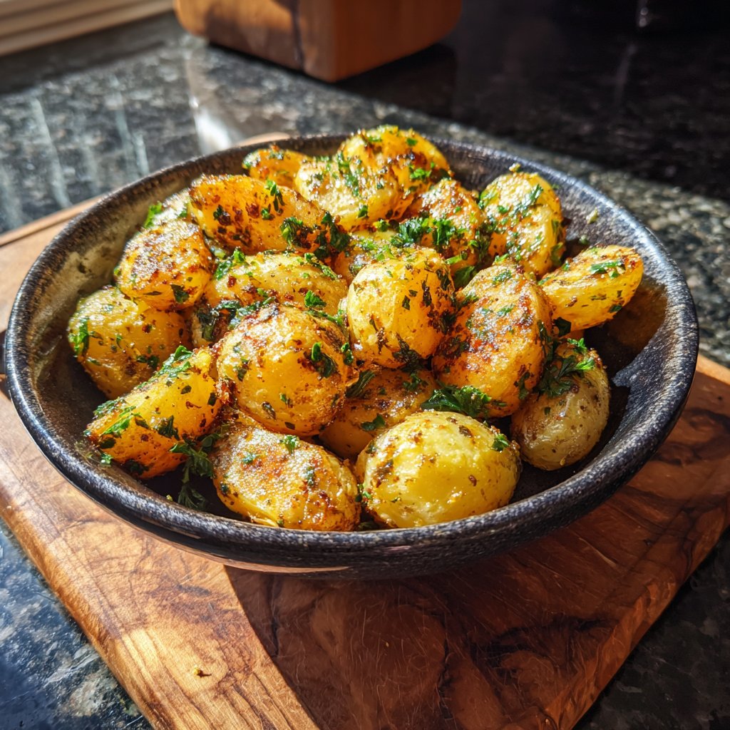 Golden Turmeric Potatoes in Airfryer