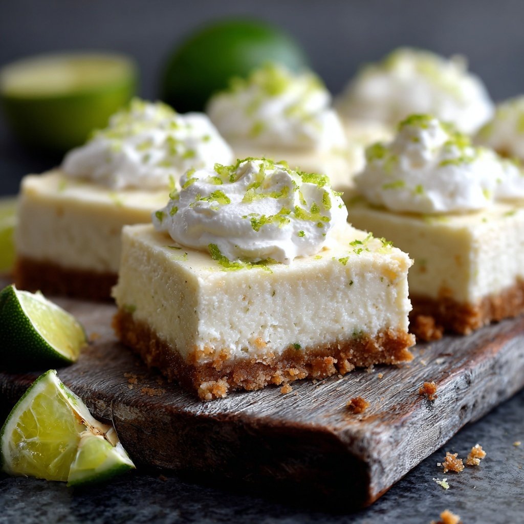 Lime Zest Cheesecake Bars