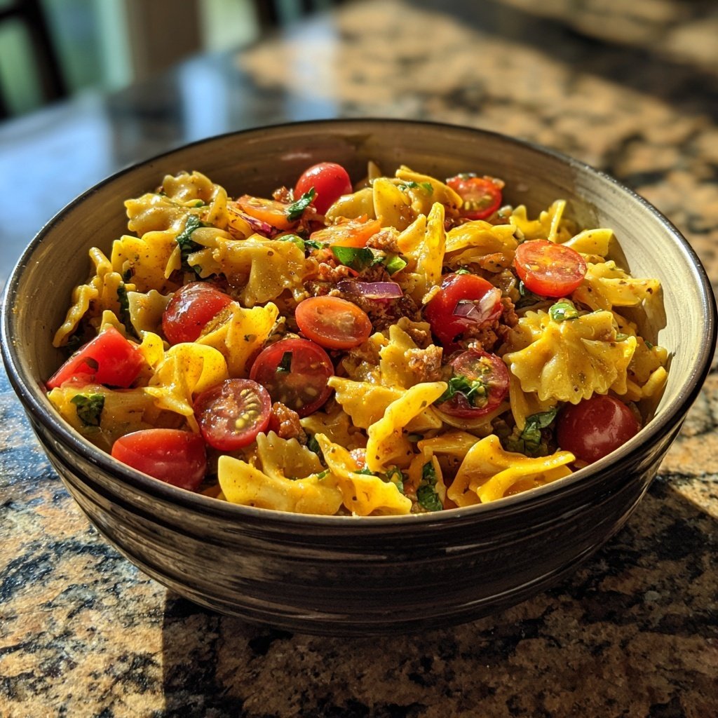 Lively Taco Salad Pasta Bowl
