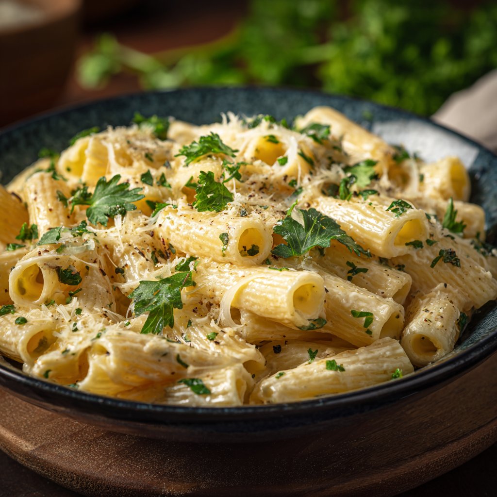 One Pot Roasted Garlic Creamy Pasta